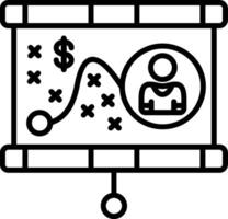 Strategy Line Icon vector