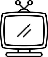Television Line Icon vector