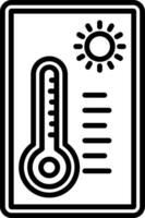 Thermometer Line Icon vector