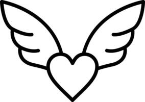 Wings Line Icon vector