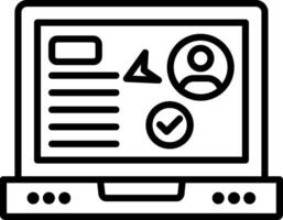 Send Line Icon vector