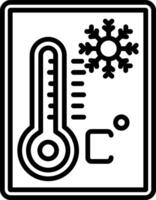 Thermometer Line Icon vector