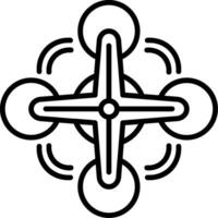 Uav Line Icon vector