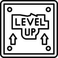 Level Up Line Icon vector