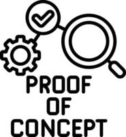 Proof Of Concept Line Icon vector