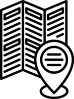Brochures Line Icon vector