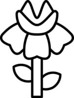 Iris Line Icon vector