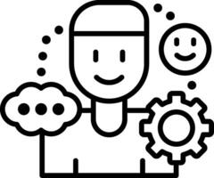 Cognitive Line Icon vector