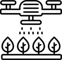 Smart Farming Line Icon vector
