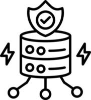 Proxy Line Icon vector