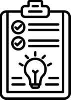 Proof Of Concept Line Icon vector