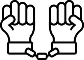 Slave Line Icon vector