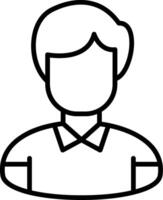 Avatar Line Icon vector