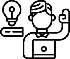 Learn More Line Icon vector
