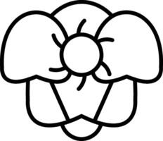 Orchid Line Icon vector