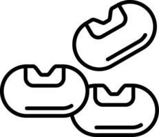 Beans Line Icon vector