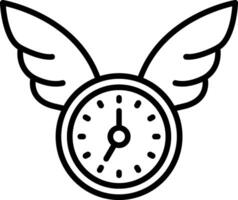 Clock Line Icon vector