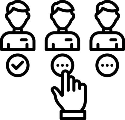 Recruitment Line Icon
