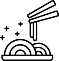 Soba Line Icon vector