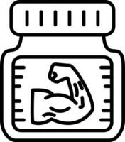 Supplements Line Icon vector