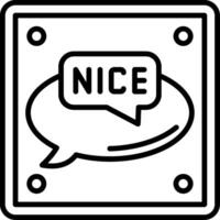 Nice Line Icon vector