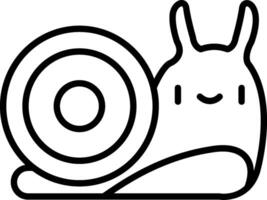Snail Line Icon vector