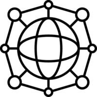 Internet Of Things Line Icon vector