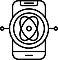 Gyroscope Line Icon vector