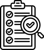Test Line Icon vector