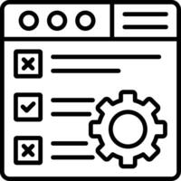 Checklist Line Icon vector