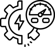 Acceleration Line Icon vector