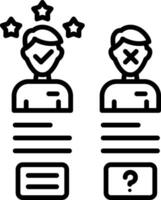 Candidate Line Icon vector