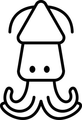 Squid Line Icon