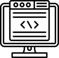 Code Line Icon vector