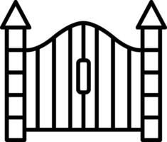 Gate Line Icon vector