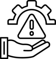 Risk Line Icon vector