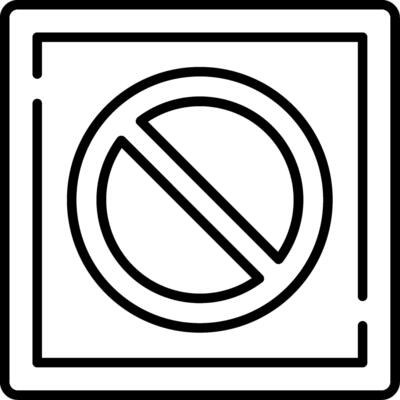 Prohibition Line Icon