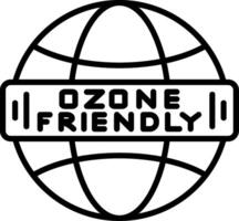 Ozone Friendly Line Icon vector