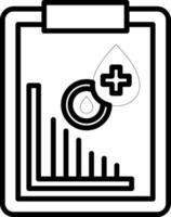 Report Line Icon vector