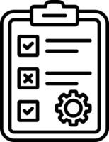 Test Line Icon vector