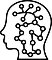 Ai Line Icon vector
