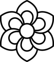 Jasmine Line Icon vector