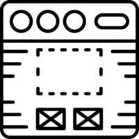 Prototype Line Icon vector