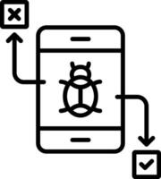 Testing Line Icon vector