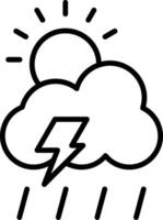 Weather Line Icon vector