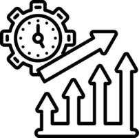 Time To Market Line Icon vector