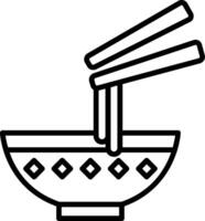 Udon Line Icon vector