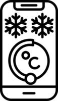 Ambient Temperature Sensor Line Icon vector