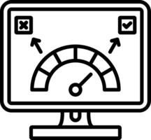 Performance Line Icon vector