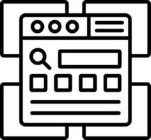 Regression Line Icon vector